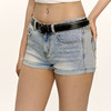 Ariseism 美式复古低腰浅蓝色牛仔短裤女夏季新款百搭热裤 商品缩略图1