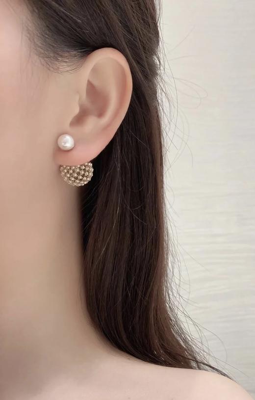 Dior 镂空金属珠耳钉（XTY） 商品图0