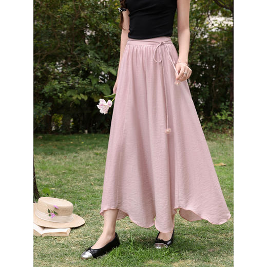 鹿向南【0330/20:00新品前一小时7折限量100件】粉色半身裙 商品图0