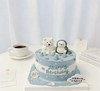 小白熊小猫咪喵星人小动物(可改)卡通蛋糕-低糖处理无添加 商品缩略图5