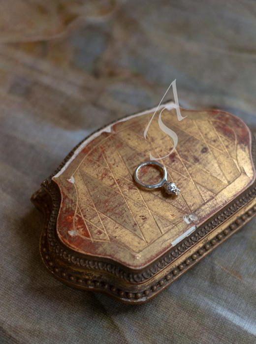 Rosa Maria 26SS ERIKO 冰灰色原矿钻石榴手工戒 商品图0