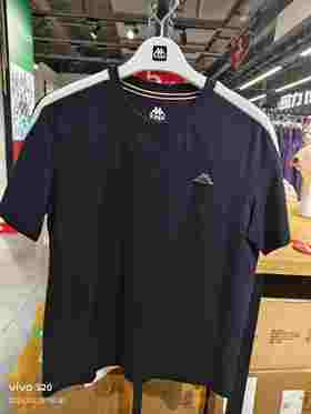 XXMKappa卡帕T恤背靠背复古短袖男正肩上衣凉感休闲抗菌t恤