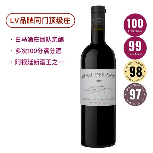 【多次100分阿根廷酒王】“南美一级庄”安第斯白马干红 Cheval Des Andes 2019 商品图0