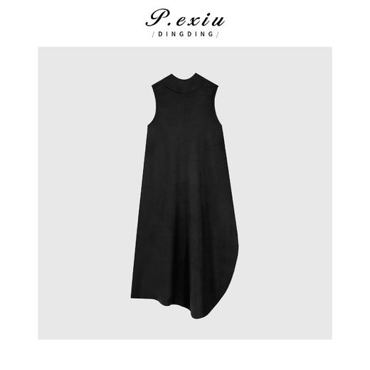 04-1潘依绣丁丁宠粉极简主义设计感半高领无袖连衣裙Q35749 商品图0