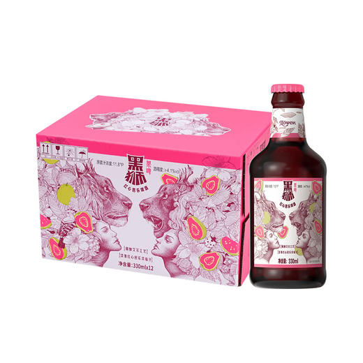 MM 山姆 黑狮 红心芭乐果啤 330ml*12 商品图0