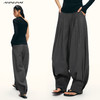 Ariseism黑标 羊毛卷边灯笼裤女冬季新款阔腿长裤子 商品缩略图1