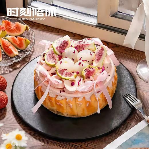 【荔枝玫瑰】5寸巴斯克芝士生日蛋糕 商品图0