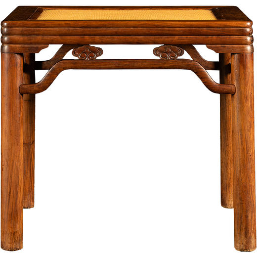 清	黄花梨圆包圆如意卡子花大方凳 商品图5