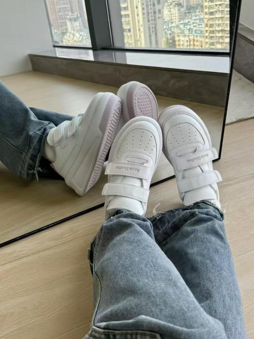 Acne  2.0魔术贴小白鞋闭眼入6cm厚底设计增高 商品图3