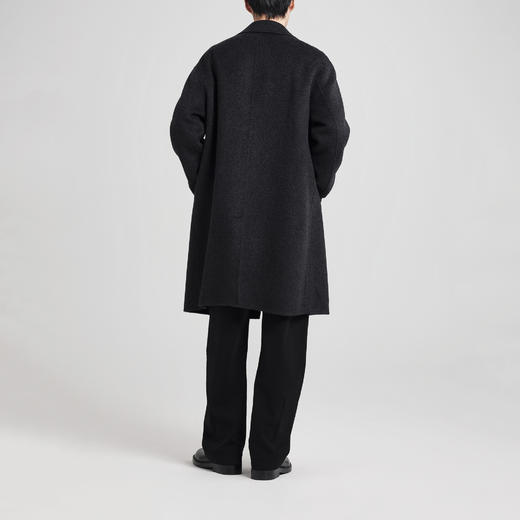 墨麦客男装绵羊毛双面呢大衣男2025冬季新款韩系休闲外套男士长款 商品图4