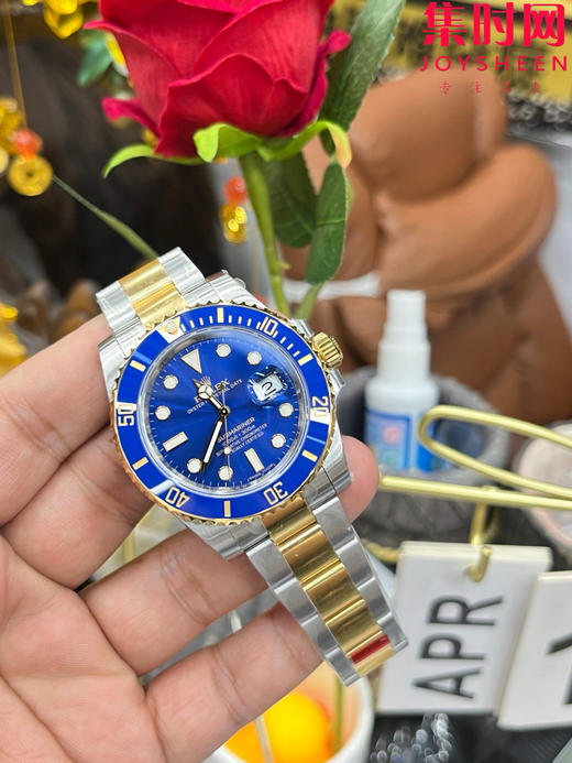 VS劳力士潜航者型"间金蓝水鬼" 丹东3135机 VS间金蓝水鬼40 二代水鬼 男士腕表 商品图8