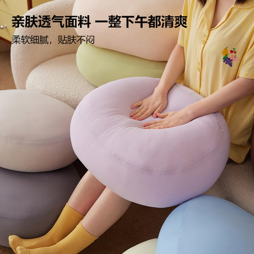 本屋创品抱枕泡芙枕腰拖靠枕办公室沙发可抱可垫多用途亲肤柔软专用枕头 商品图4
