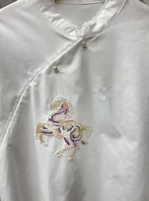 原单重工刺绣亮片衬衫 商品图5