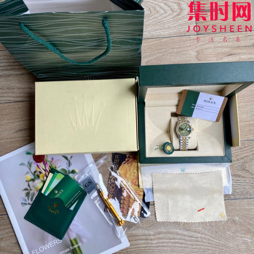 劳力士GS日志型系列 女款31mm 日志31系列 橄榄绿 间金绿罗马钻圈 女士腕表 搭载改Cal.2236全自动机械机芯 商品图1