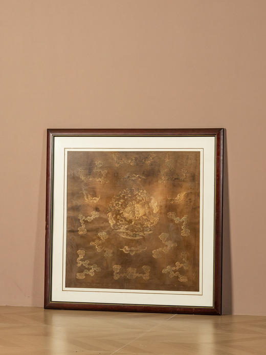 清	蝠寿纹绣片挂屏 商品图4