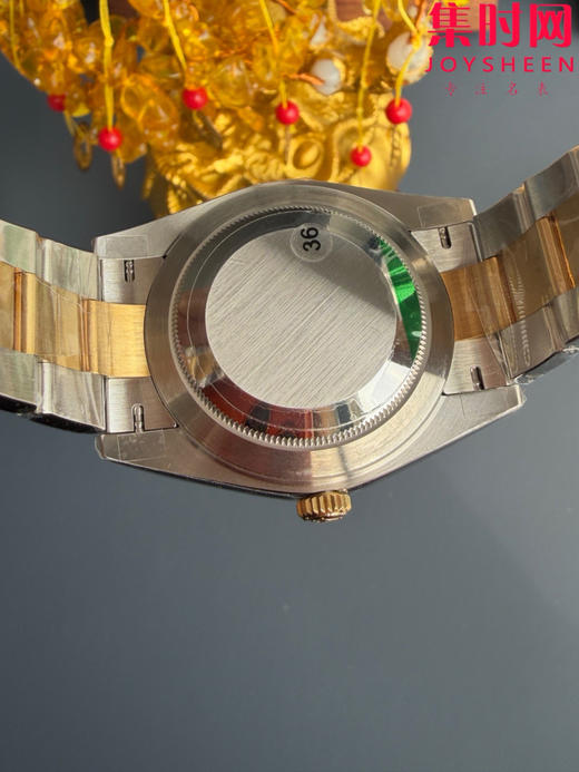 劳力士 VS日志41系列 VS日志V2版 间金黑盘 男士腕表 丹东3235机 板带 三珠带 表径41mm 商品图6