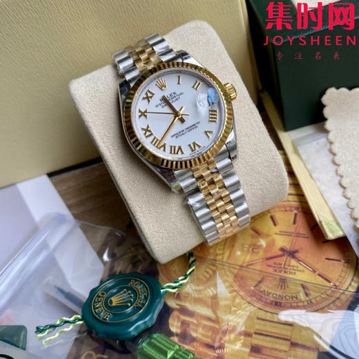 劳力士GS日志型系列 女款31mm 日志31系列 间金白罗马 女士腕表 搭载改Cal.2236全自动机械机芯 商品图3