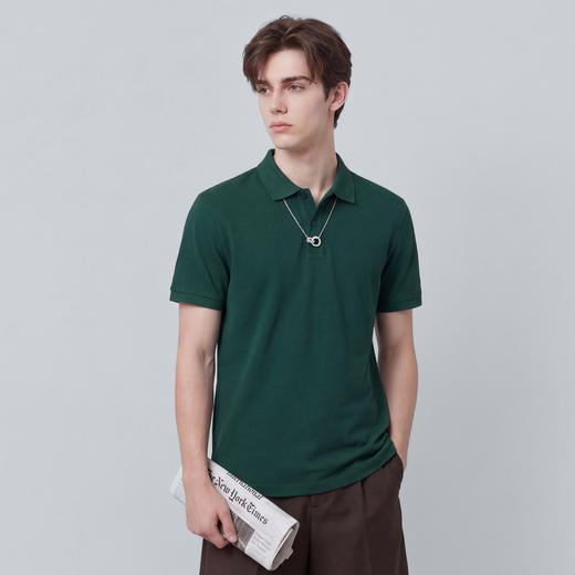 【100%棉&凉感抗菌】圣得西短袖POLO衫男款2026春季商务高级上衣 商品图13