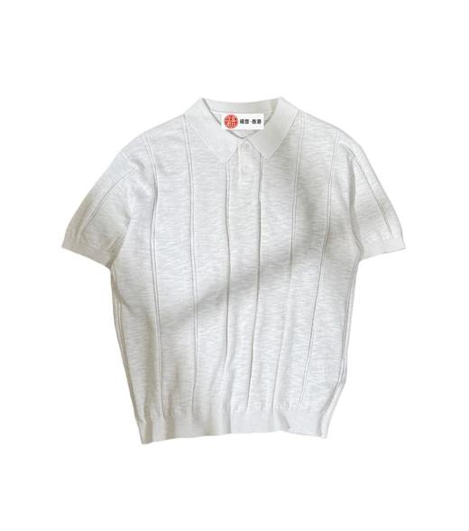 男款亚麻短袖针织Polo衫ba015 商品图0
