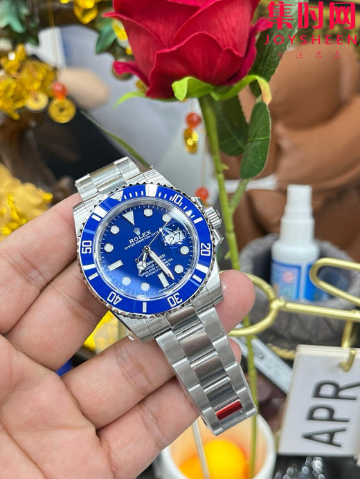 VS劳力士潜航者型"蓝水鬼" 丹东3135机 VS蓝水鬼40 二代水鬼 男士腕表 商品图8
