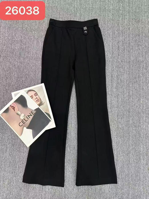 原单新款松紧腰微喇女神裤 商品图0