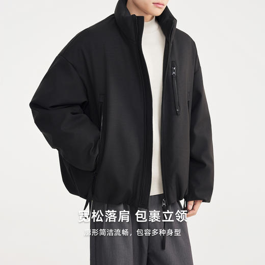墨麦客男装美式休闲羽绒服男2025冬季新款多拉链男士羽绒服88849 商品图1
