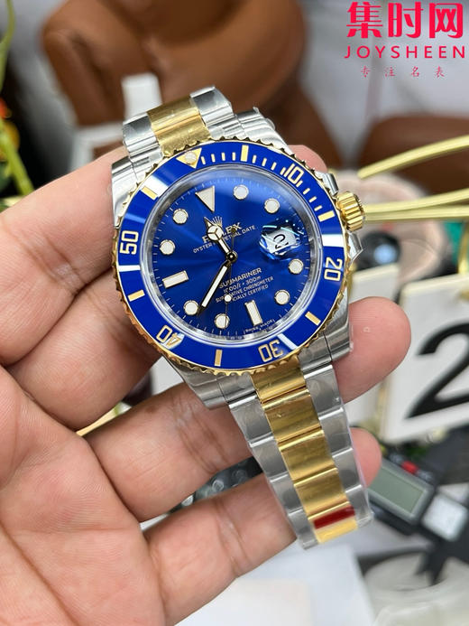 VS劳力士潜航者型"间金蓝水鬼" 丹东3135机 VS间金蓝水鬼40 二代水鬼 男士腕表 商品图2