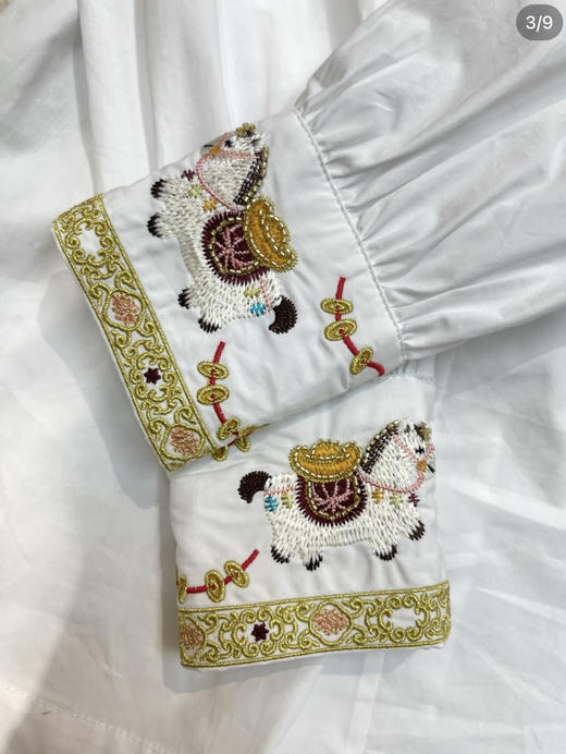 原单重磅刺绣碰撞国风衬衫 商品图4