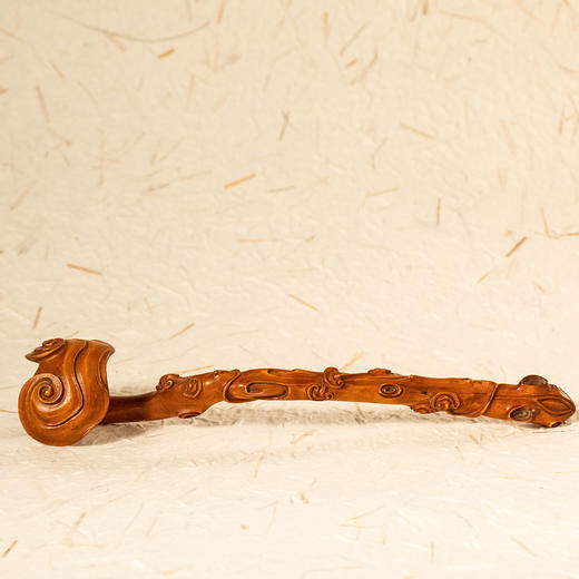清	黄杨木雕灵芝纹如意 商品图4