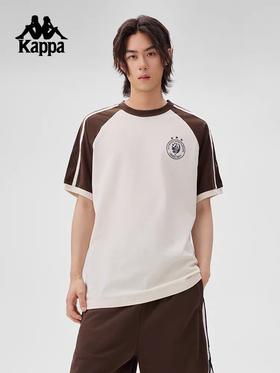 XXMKappa卡帕背靠背夏季运动短袖t恤男纯棉透气半袖休闲上衣