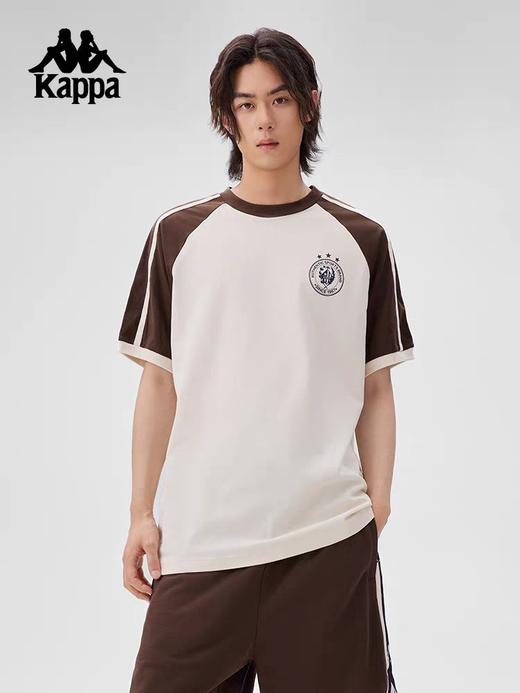 XXMKappa卡帕背靠背夏季运动短袖t恤男纯棉透气半袖休闲上衣 商品图0