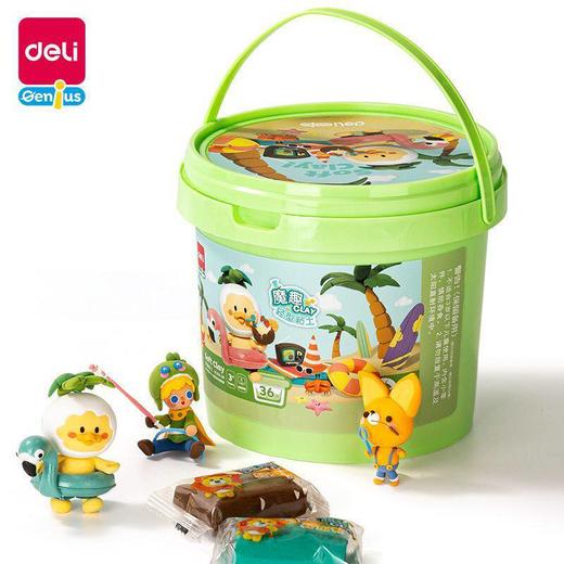 【曼龙严选】轻型粘土桶装儿童橡皮泥 学生专用粘土 手工制作12色24色儿童专用 商品图4