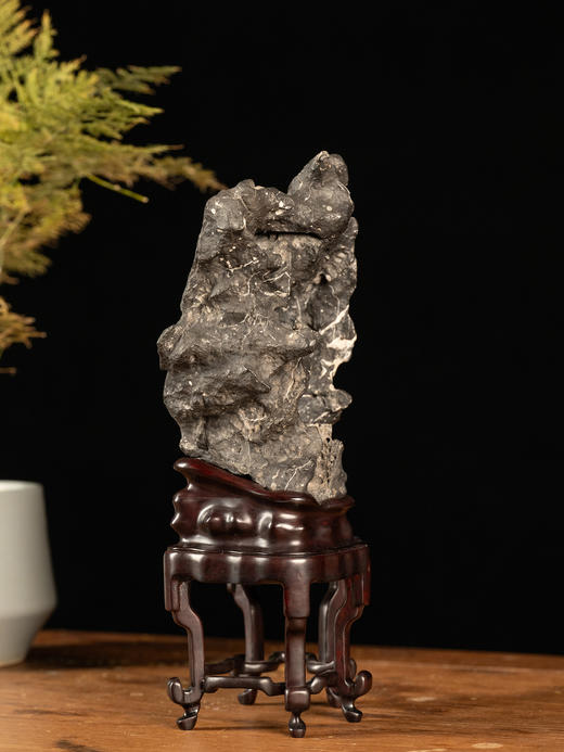 黑太湖文房赏石（红木座） 商品图3