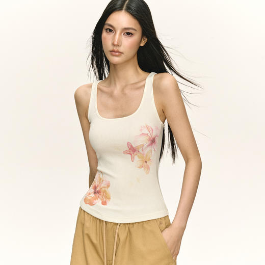 Ariseism 美式复古双色海边背心女夏季新款外穿吊带 商品图4