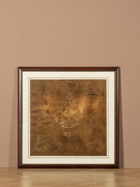 清	蝠寿纹绣片挂屏