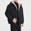 墨麦客男装连帽两穿加绒外套男2025冬季新款仿兔毛男士夹克81562 商品缩略图2