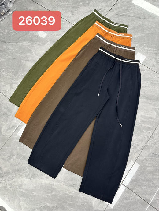 原单新款松紧腰抽绳弯刀卫裤 商品图5