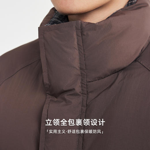 墨麦客男装格子拼接羽绒服男2025冬季新款假两件男士羽绒服88875 商品图3