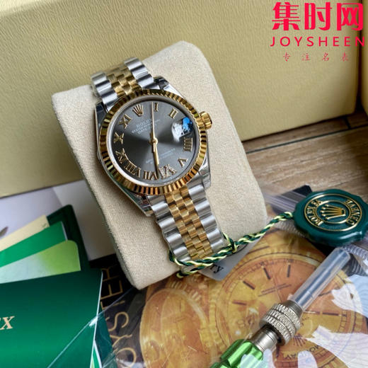 劳力士GS日志型系列 女款31mm 日志31系列 间金灰罗马 女士腕表 搭载改Cal.2236全自动机械机芯 商品图2