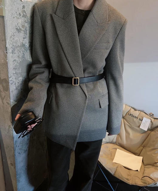 老钱风本命The Row同款双面头层牛皮腰带朱珠同款 商品图9