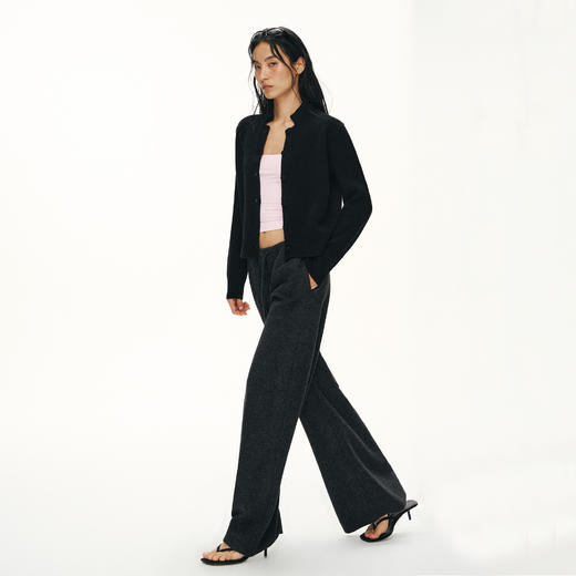 Ariseism黑标 100%羊毛针织开衫女春季新款上衣 商品图4