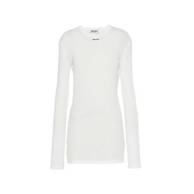 MIU-T 白色螺纹长袖打底