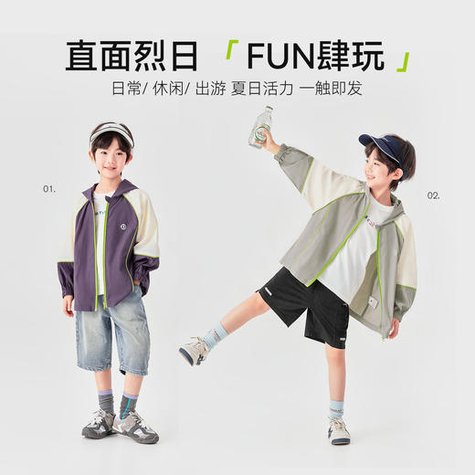 【件件底价，童装双倍积分】多多家男童防晒衣儿童皮肤衣2026新款夏季夏装男孩轻薄外套上衣潮11517 商品图2