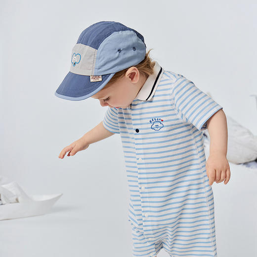迷你巴拉巴拉婴儿连体衣宝宝夏季亲肤透气学院风可爱外出爬服新款 商品图3