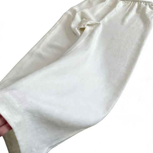 row丝麻裤。 白色。 卡其色。 黑色。 灰色。 商品图11