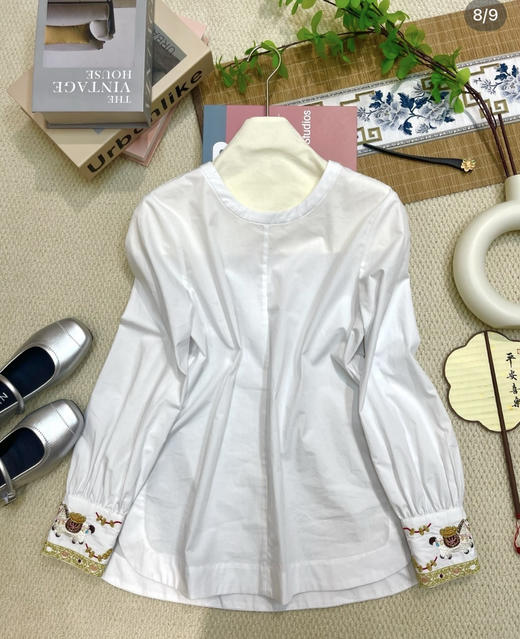 原单重磅刺绣碰撞国风衬衫 商品图3