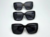328-6 独家圆正 BB大方框 格纹镜腿 时尚墨镜 防晒太阳镜 炒鸡舒适 商品缩略图3