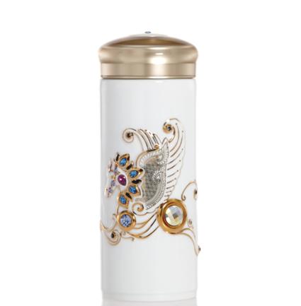 ————————乾唐轩吉星皇家飞马随身杯 330ml（浅水蓝，中国红，雪白，下单自行备注颜色） (代发） 商品图1