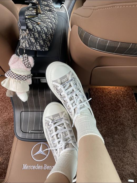 迪奥  新款老花帆布厚底鞋 商品图2