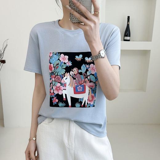 【任选3件加入购物车，满267元减178元，到手89元3件】卷卷紫短袖系列 面料舒适亲肤柔软透气 九个款式任选 百搭休闲时尚 商品图7